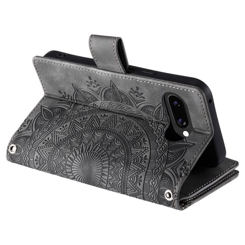 Kotelot Google Pixel 10a Mandala-mokkanahkaefektilompakko