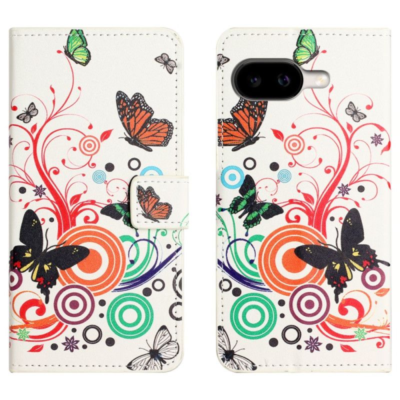 Kotelot Google Pixel 10a Perhosia Valkoisella Taustalla Suojakuori