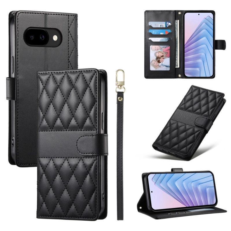 Kotelot Google Pixel 10a Puhelinkuoret Tikattu Lompakko Hihnoilla