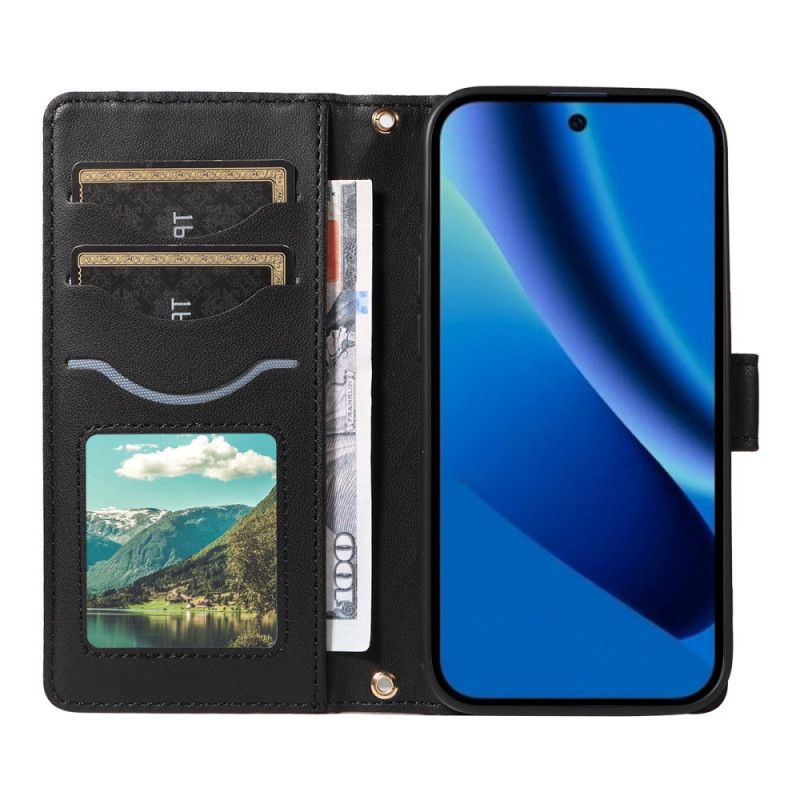 Kotelot Google Pixel 10a Tikattu Lompakko Hihnalla Ja Olkahihnalla