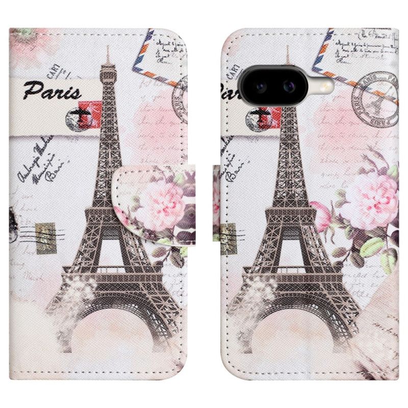 Nahkakotelo Google Pixel 10a Eiffel-torni