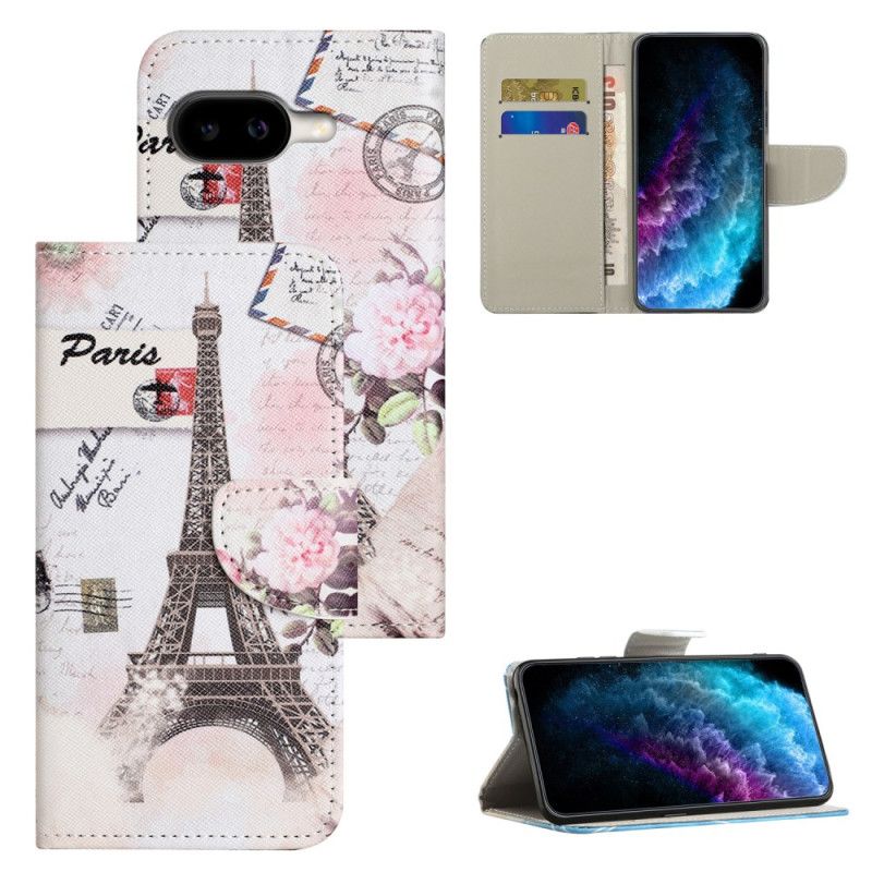 Nahkakotelo Google Pixel 10a Eiffel-torni