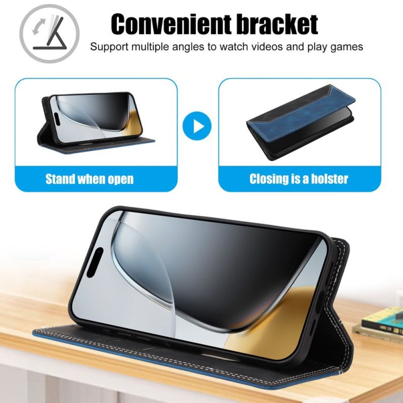 Nahkakotelo Google Pixel 10a Kaksivärinen Rfid-suojattu Suojakuori