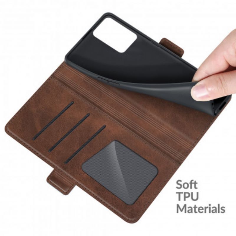 Flip Kotelot Realme 8 5g Classic Kaksoisläppä Suojakuori