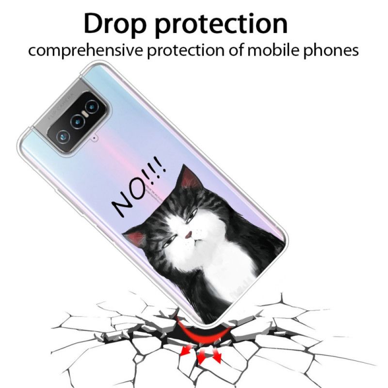 Kuori Asus Zenfone 7 / 7 Pro Kissa. Joka Sanoo Ei