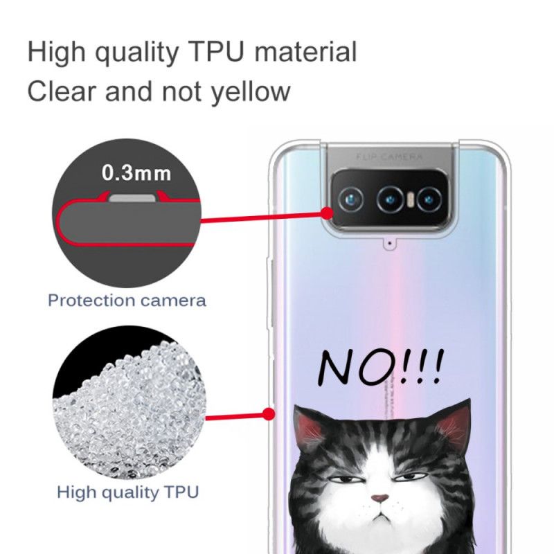 Kuori Asus Zenfone 7 / 7 Pro Kissa. Joka Sanoo Ei
