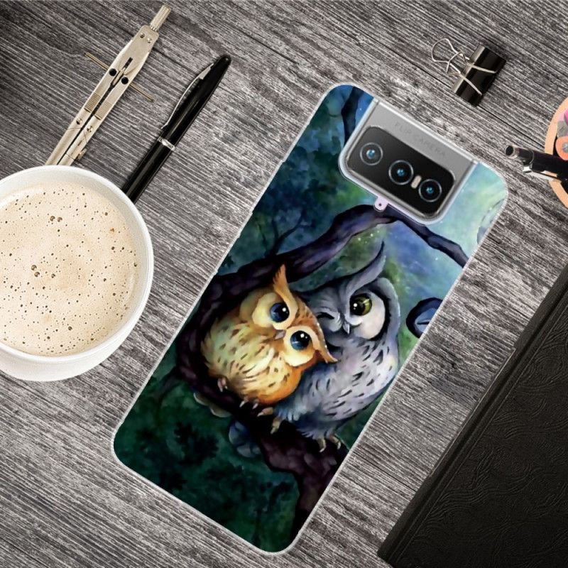 Kuori Asus Zenfone 7 / 7 Pro Pöllömaalaus