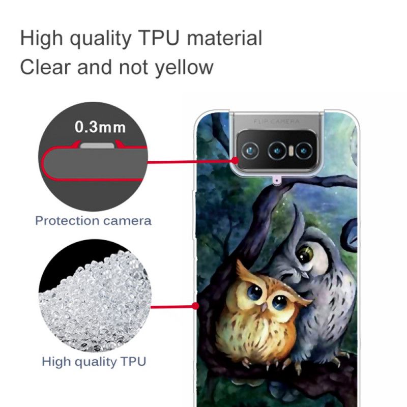Kuori Asus Zenfone 7 / 7 Pro Pöllömaalaus