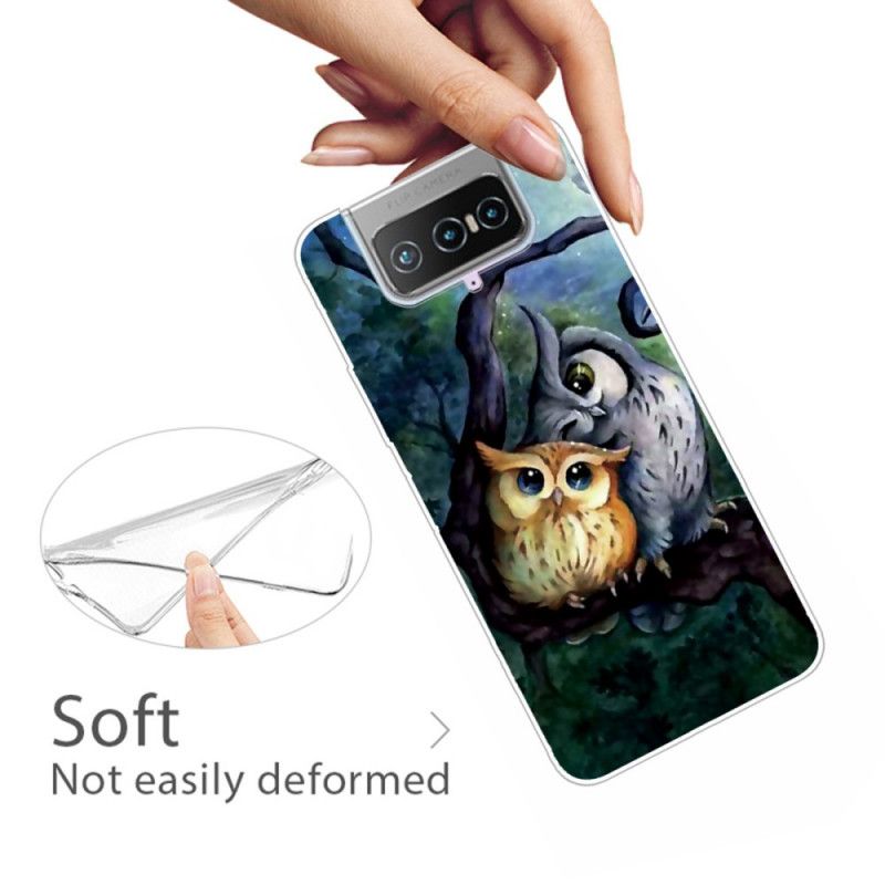 Kuori Asus Zenfone 7 / 7 Pro Pöllömaalaus