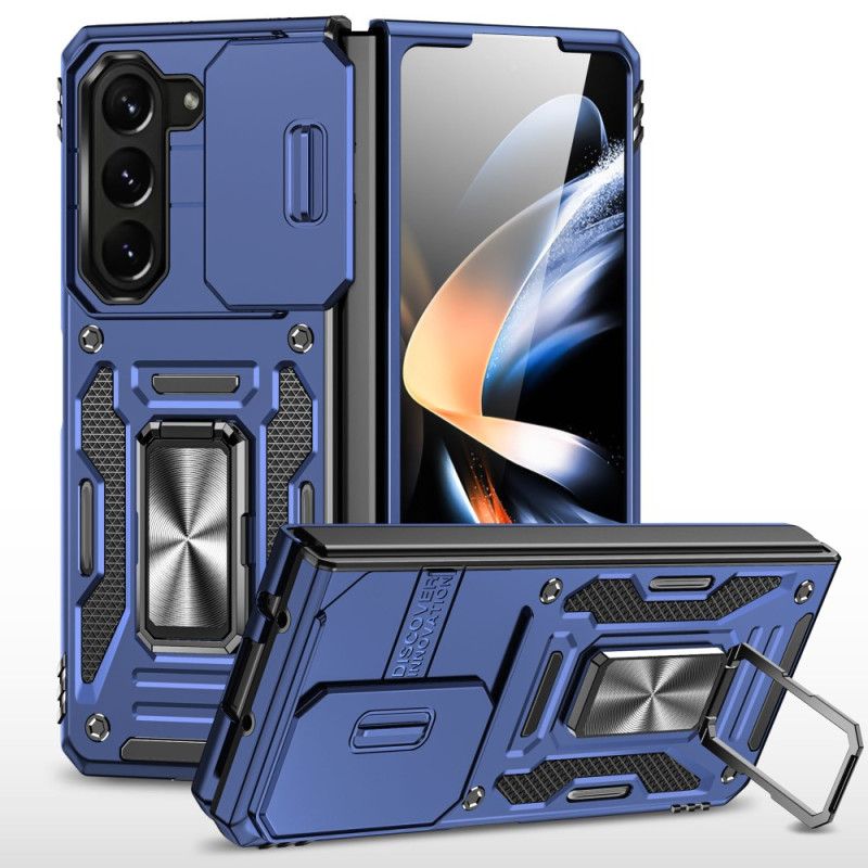 Kuori Samsung Galaxy Z Fold 5 Täydellinen Suoja Renkaalla Suojakuori