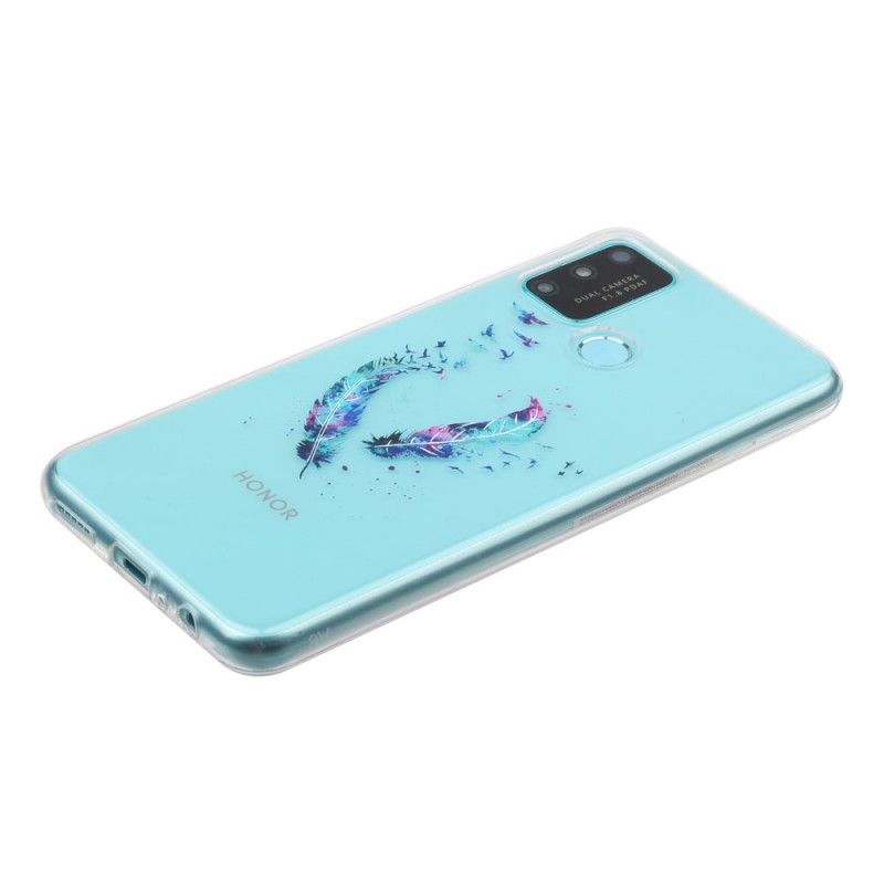 Kuori Honor 9A Läpinäkyvät Höyhenet