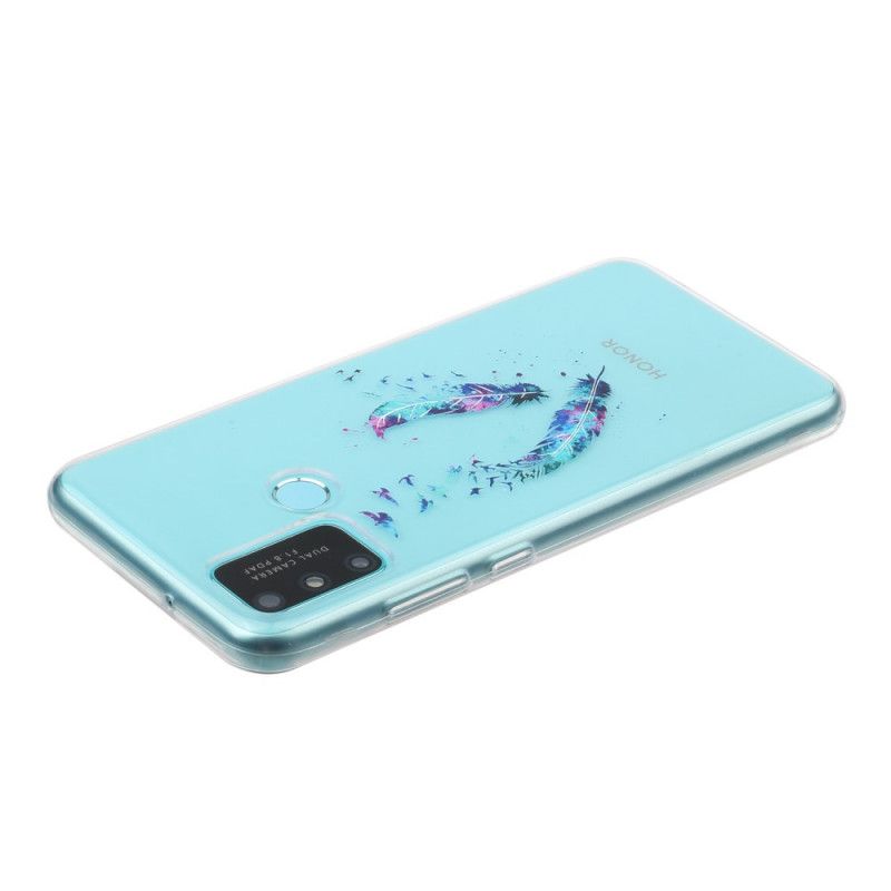 Kuori Honor 9A Läpinäkyvät Höyhenet