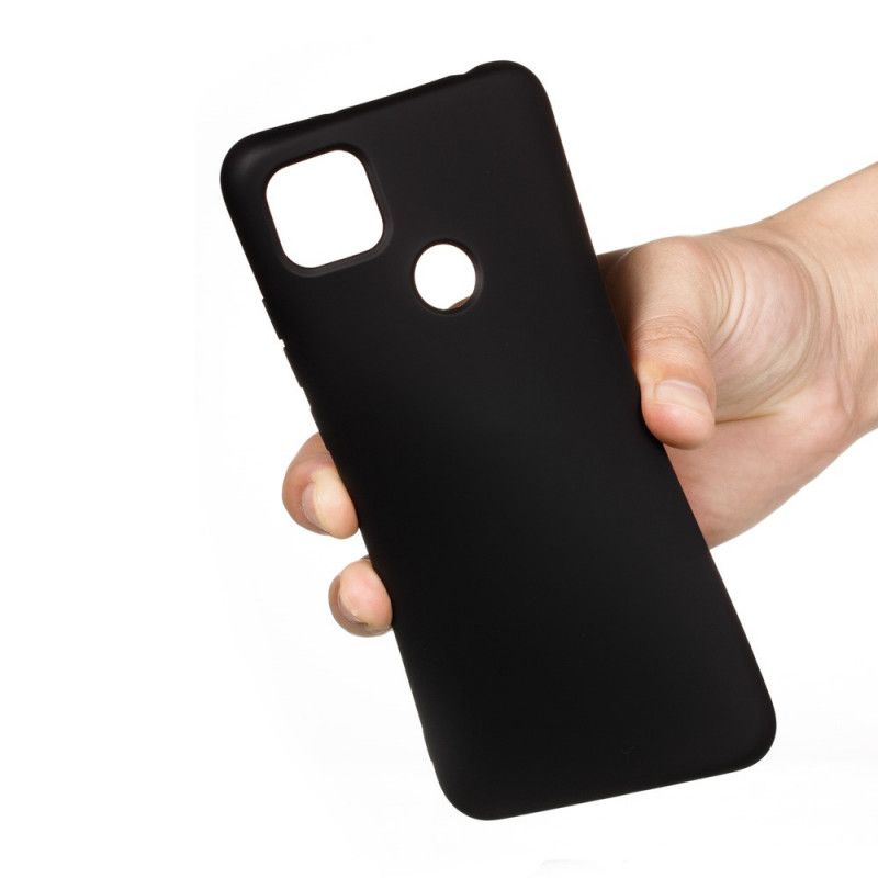 Case Kuoret Xiaomi Redmi 9C Punainen Musta Puhelinkuoret Nestemäinen Silikoni Hihnalla