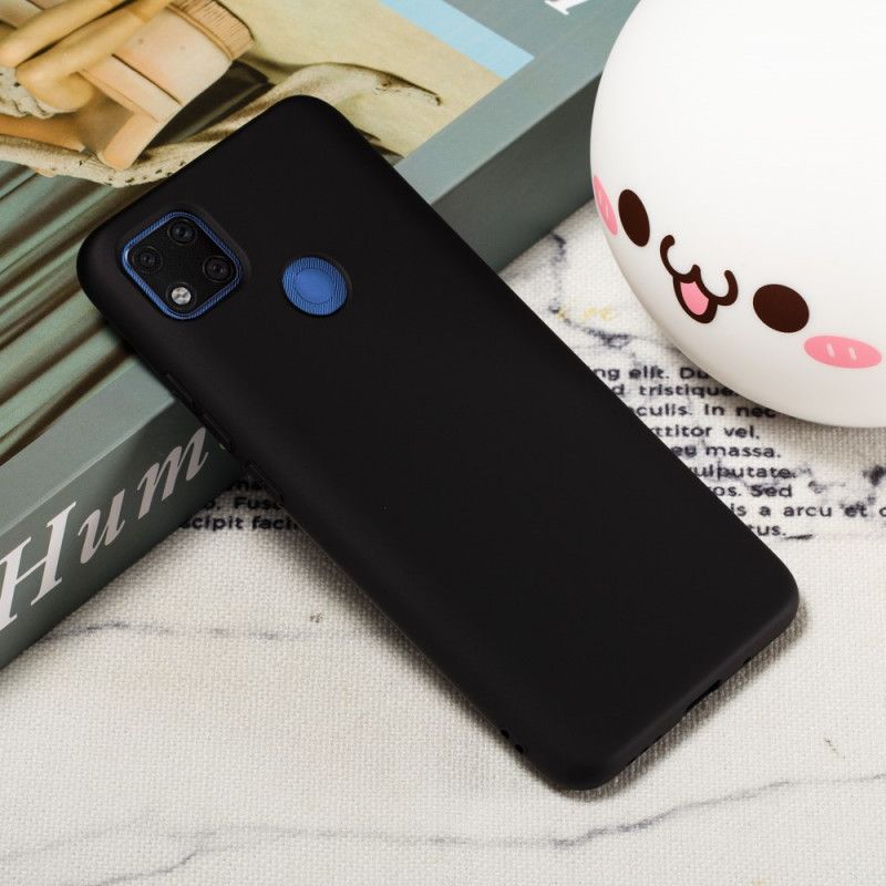 Case Kuoret Xiaomi Redmi 9C Punainen Musta Puhelinkuoret Nestemäinen Silikoni Hihnalla