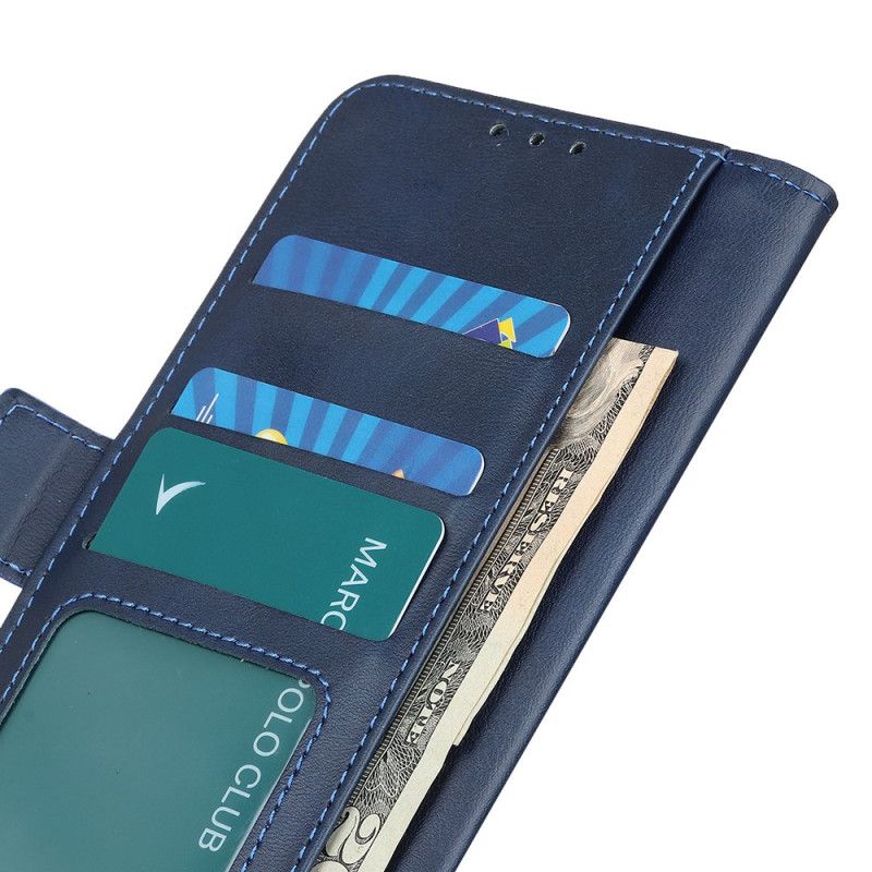 Kotelot Xiaomi Redmi 9C Punainen Musta Kaksinkertainen Läppä Suojakuori