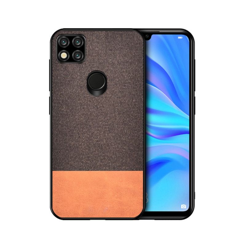 Kuori Xiaomi Redmi 9C Harmaa Musta Tekonahkainen Purutekstiili
