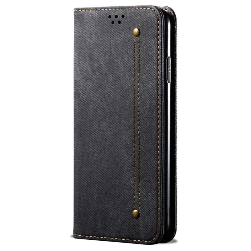 Nahkakotelo Realme 12 Pro / 12 Pro Plus Farkkukangas