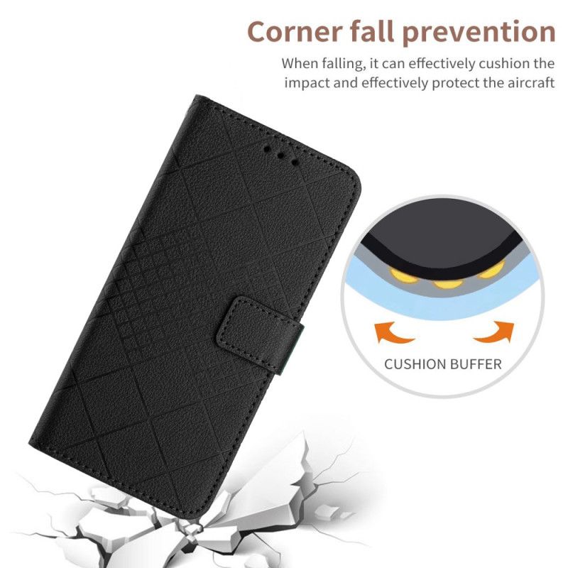 Nahkakotelo Realme 12 Pro / 12 Pro Plus Hihnan Kuvio