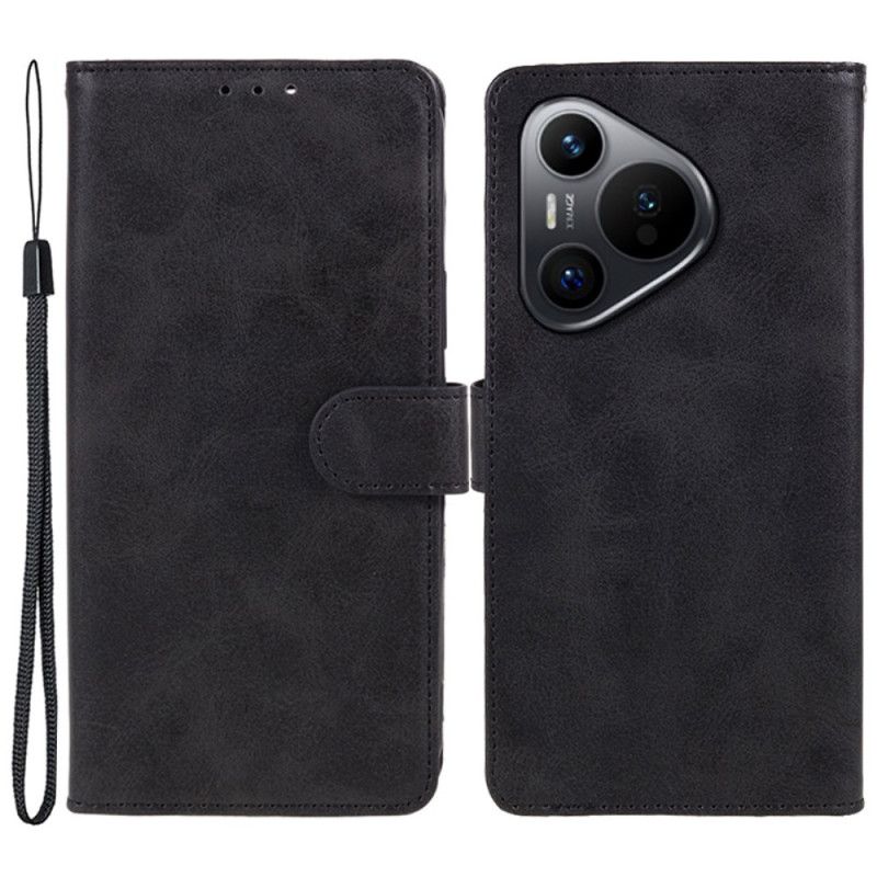 Kotelot Huawei Pura 70 Keinonahkaa Hihnalla