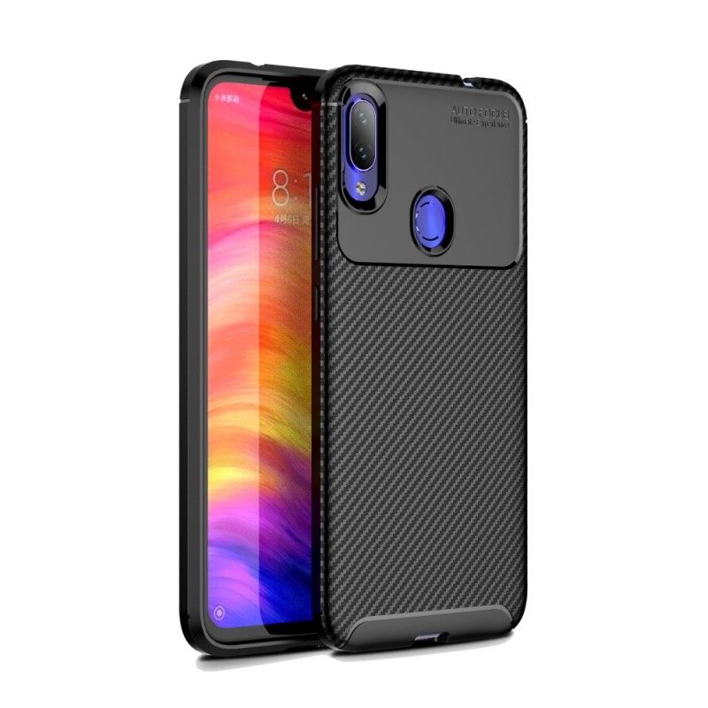 Kuori Xiaomi Redmi Note 7 Tummansininen Musta Joustava Hiilikuidun Rakenne Suojakuori