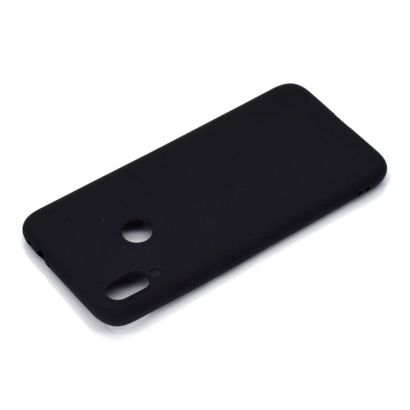 Kuori Xiaomi Redmi Note 7 Valkoinen Musta Himmeä Silikoni Suojakuori