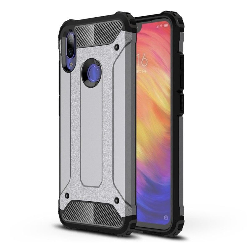 Kuori Xiaomi Redmi Note 7 Valkoinen Musta Perhe Suojakuori