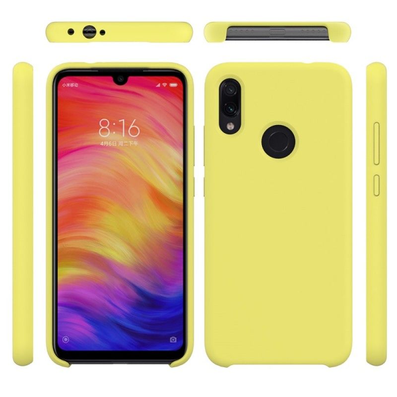 Kuori Xiaomi Redmi Note 7 Valkoinen Musta Silikonineste Suojakuori