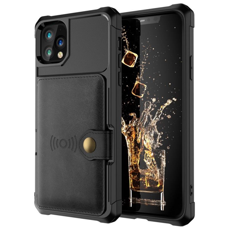 Case Kuoret iPhone 11 Pro Max Vaaleansininen Musta Puhelinkuoret Monitoimikorttikotelo