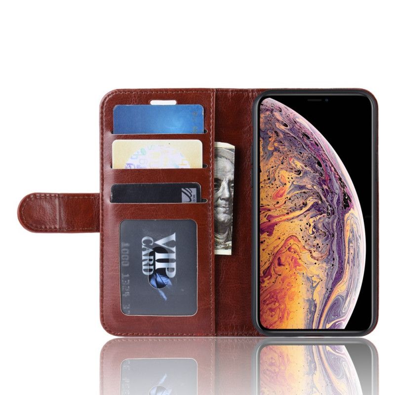 Kotelot iPhone 11 Pro Max Valkoinen Musta Suunnittelijanahkainen Tyyli Suojakuori