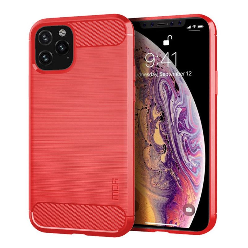 Kuori iPhone 11 Pro Max Harmaa Musta Mofi Harjattu Hiilikuitu Suojakuori