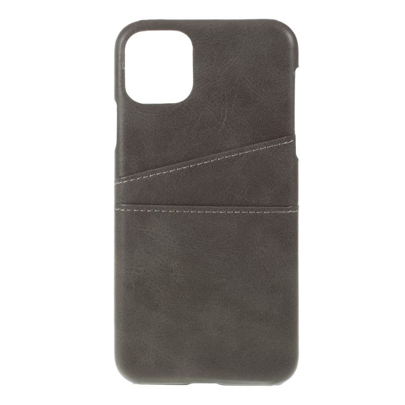 Kuori iPhone 11 Pro Max Tummansininen Musta Kortin Haltija