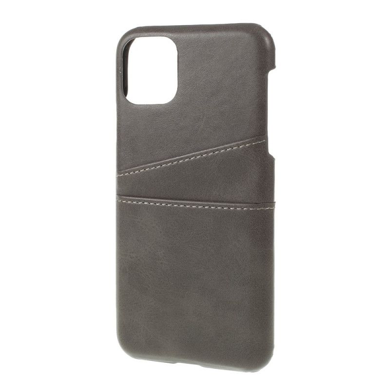Kuori iPhone 11 Pro Max Tummansininen Musta Kortin Haltija