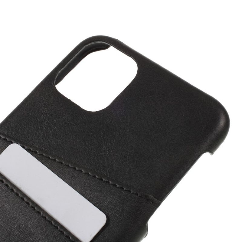 Kuori iPhone 11 Pro Max Tummansininen Musta Kortin Haltija