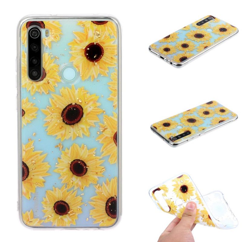 Case Kuoret Xiaomi Redmi Note 8 Puhelinkuoret Useita Auringonkukkia