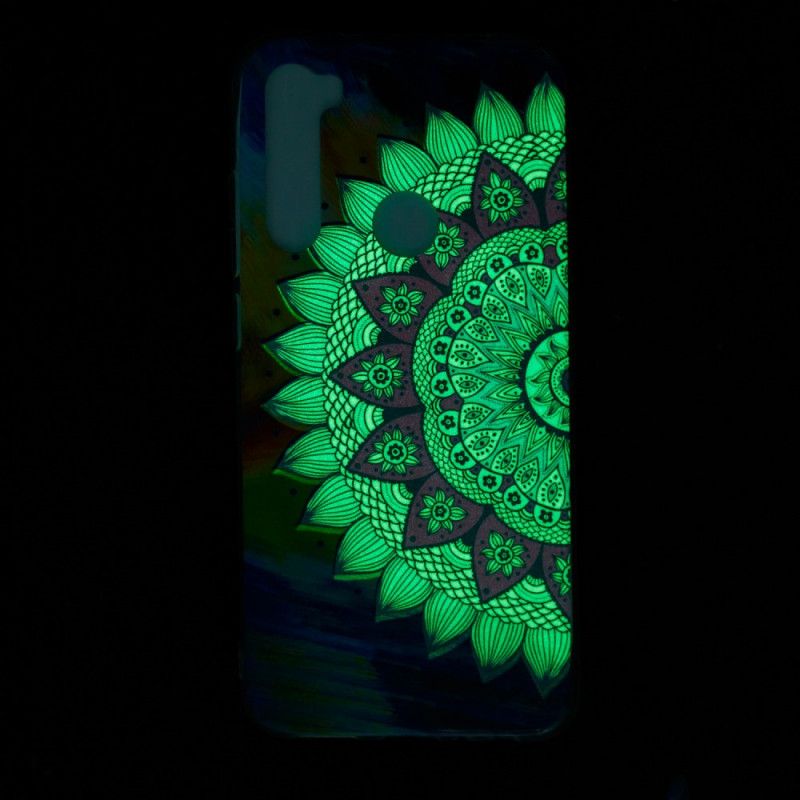 Kuori Xiaomi Redmi Note 8 Fluoresoiva Värillinen Mandala