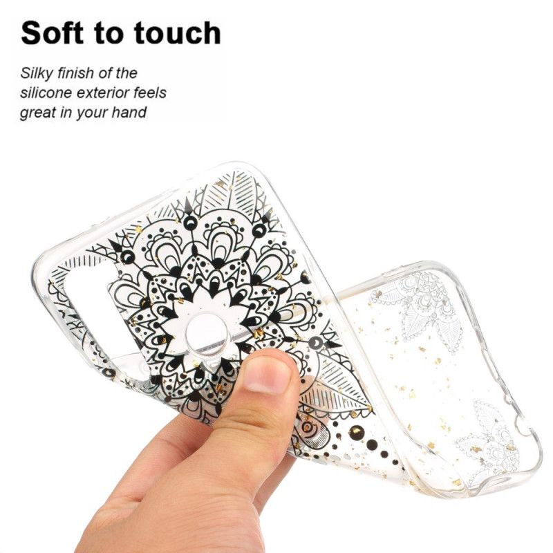 Kuori Xiaomi Redmi Note 8 Läpinäkyvä Harmaa Mandala