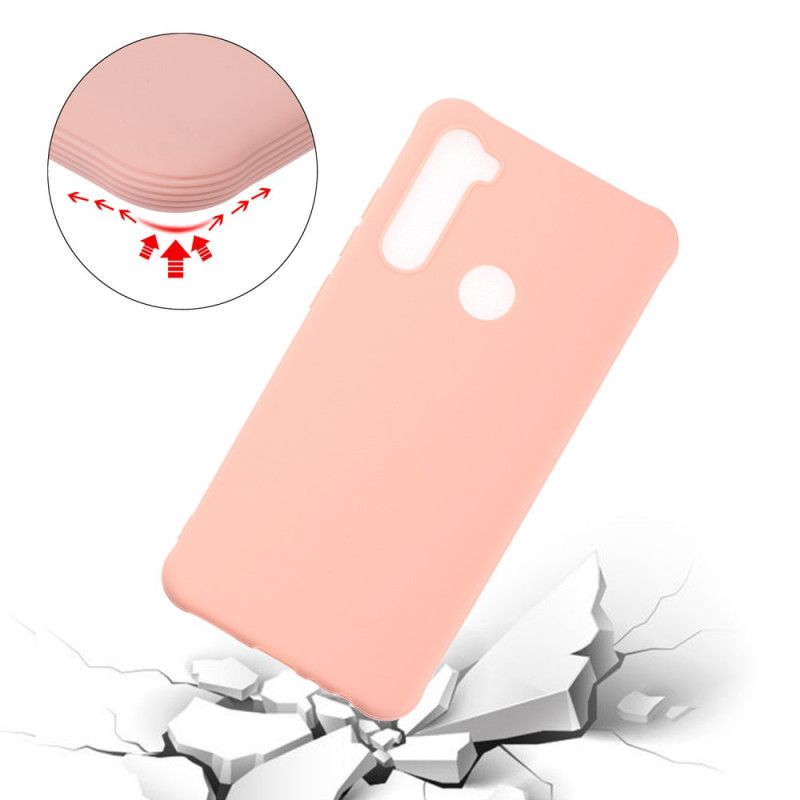 Kuori Xiaomi Redmi Note 8 Punainen Musta Flash-Pehmeä Silikoni Suojakuori