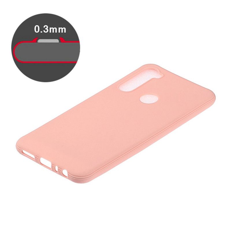 Kuori Xiaomi Redmi Note 8 Punainen Musta Flash-Pehmeä Silikoni Suojakuori