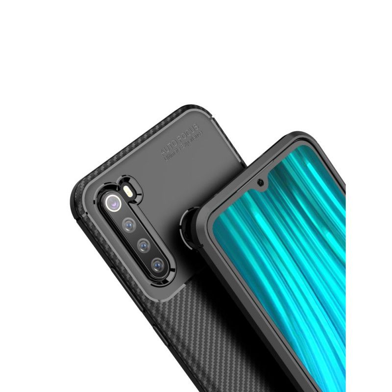 Kuori Xiaomi Redmi Note 8 Tummansininen Musta Joustava Hiilikuidun Rakenne