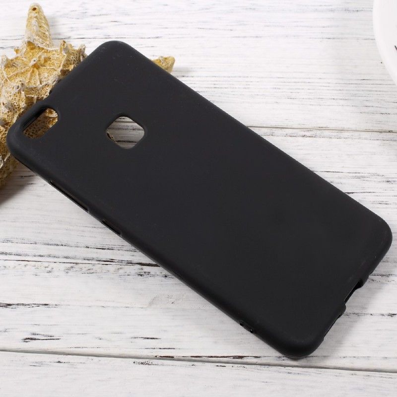 Kuori Huawei P10 Lite Musta Silikoni Suojakuori