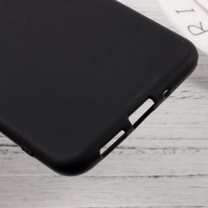 Kuori Huawei P10 Lite Musta Silikoni Suojakuori