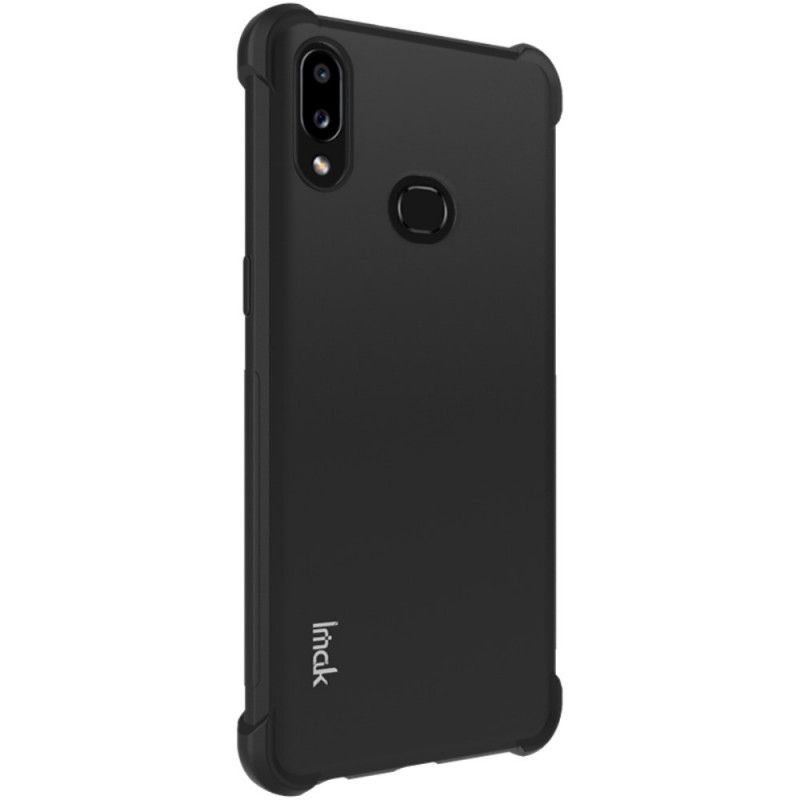 Case Kuoret Samsung Galaxy A10s Harmaa Musta Puhelinkuoret Imak Silkkinen Näytön Kalvolla
