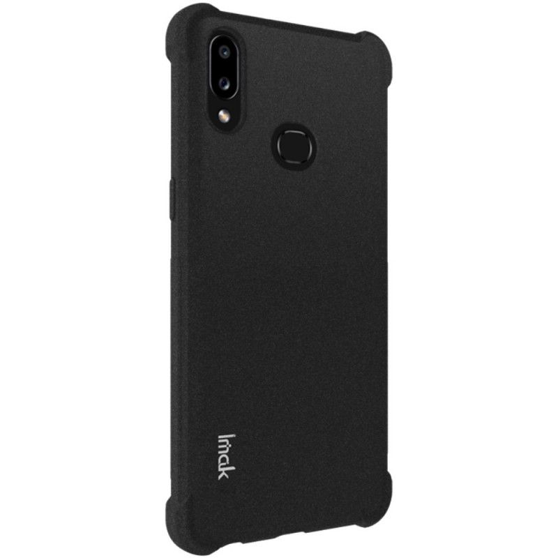 Case Kuoret Samsung Galaxy A10s Harmaa Musta Puhelinkuoret Imak Silkkinen Näytön Kalvolla
