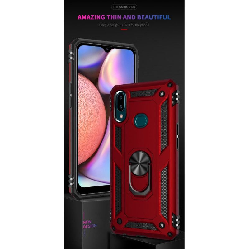 Case Kuoret Samsung Galaxy A10s Punainen Musta Puhelinkuoret Premium-Rengas