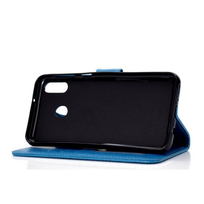 Kotelot Huawei P40 Lite E / Y7p Magenta Harmaa Aurinko Mandala Suojakuori