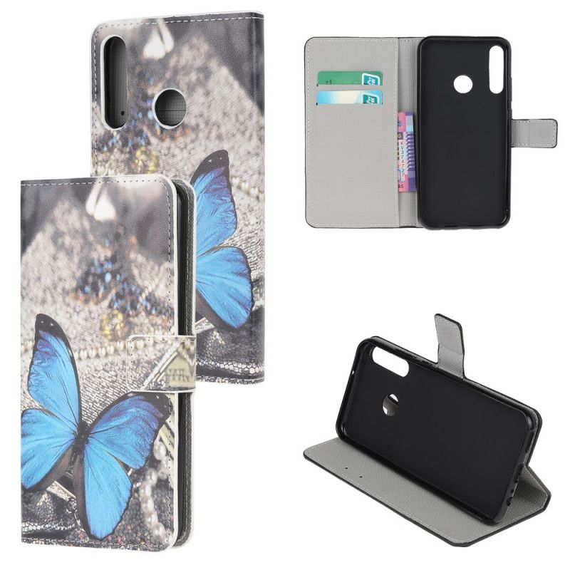 Kotelot Huawei P40 Lite E / Y7p Sininen Perhonen