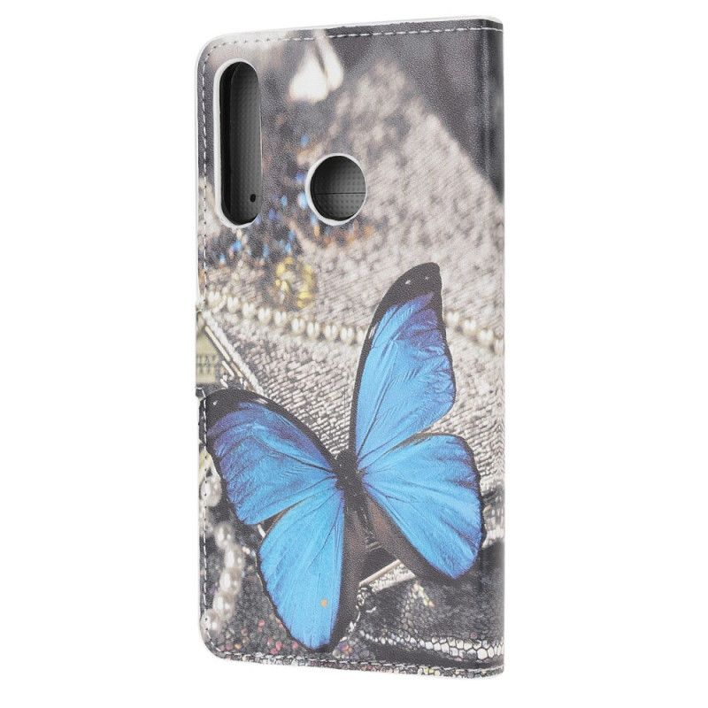 Kotelot Huawei P40 Lite E / Y7p Sininen Perhonen
