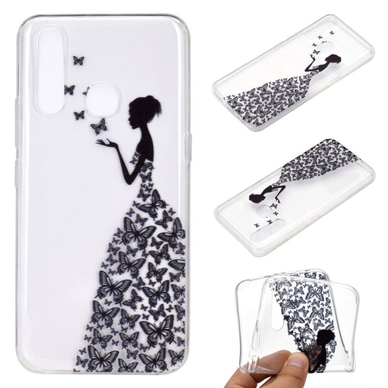 Kuori Huawei P40 Lite E / Y7p Läpinäkyvä Mekko. Jossa Perhosia Suojakuori