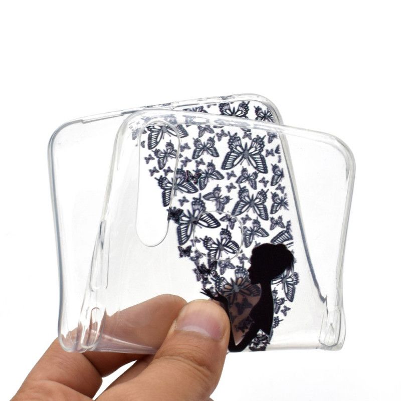 Kuori Huawei P40 Lite E / Y7p Läpinäkyvä Mekko. Jossa Perhosia Suojakuori