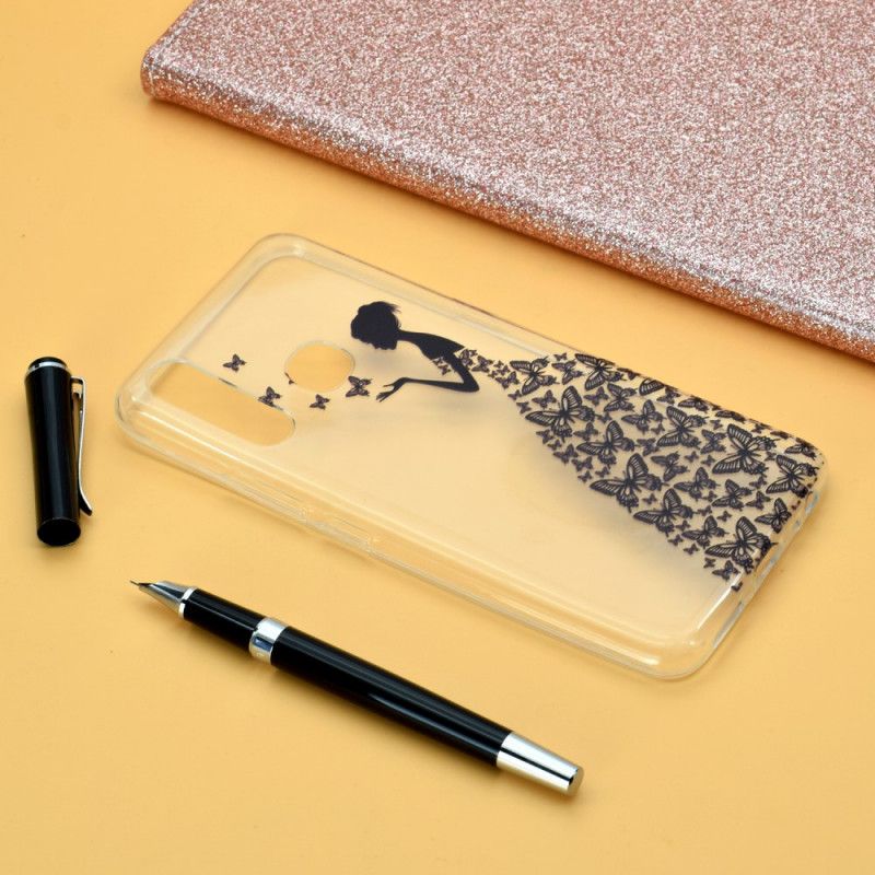 Kuori Huawei P40 Lite E / Y7p Läpinäkyvä Mekko. Jossa Perhosia Suojakuori